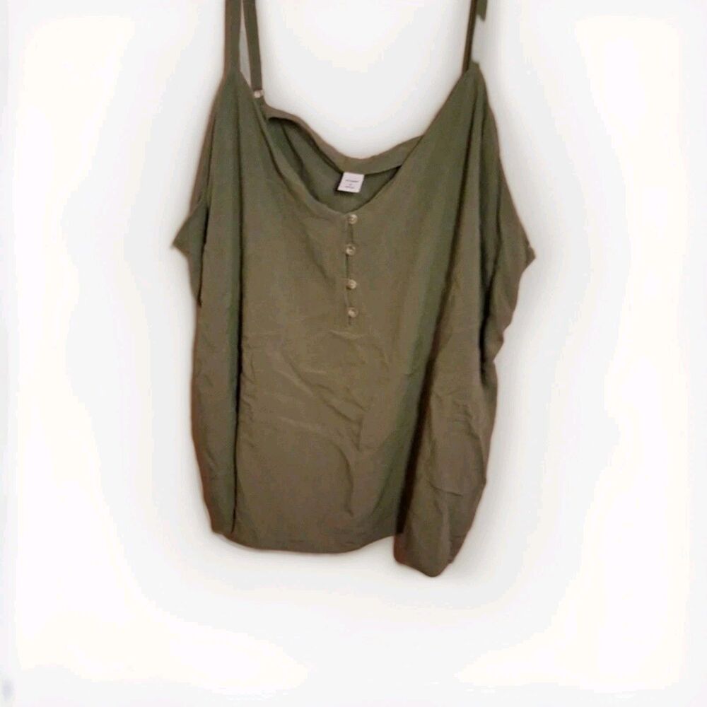 Old Navy Olive Green Camisole XL Lightweight Rayon